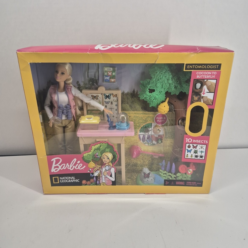Barbie National Geographic Entomologist Doll Playset Accessories 2018